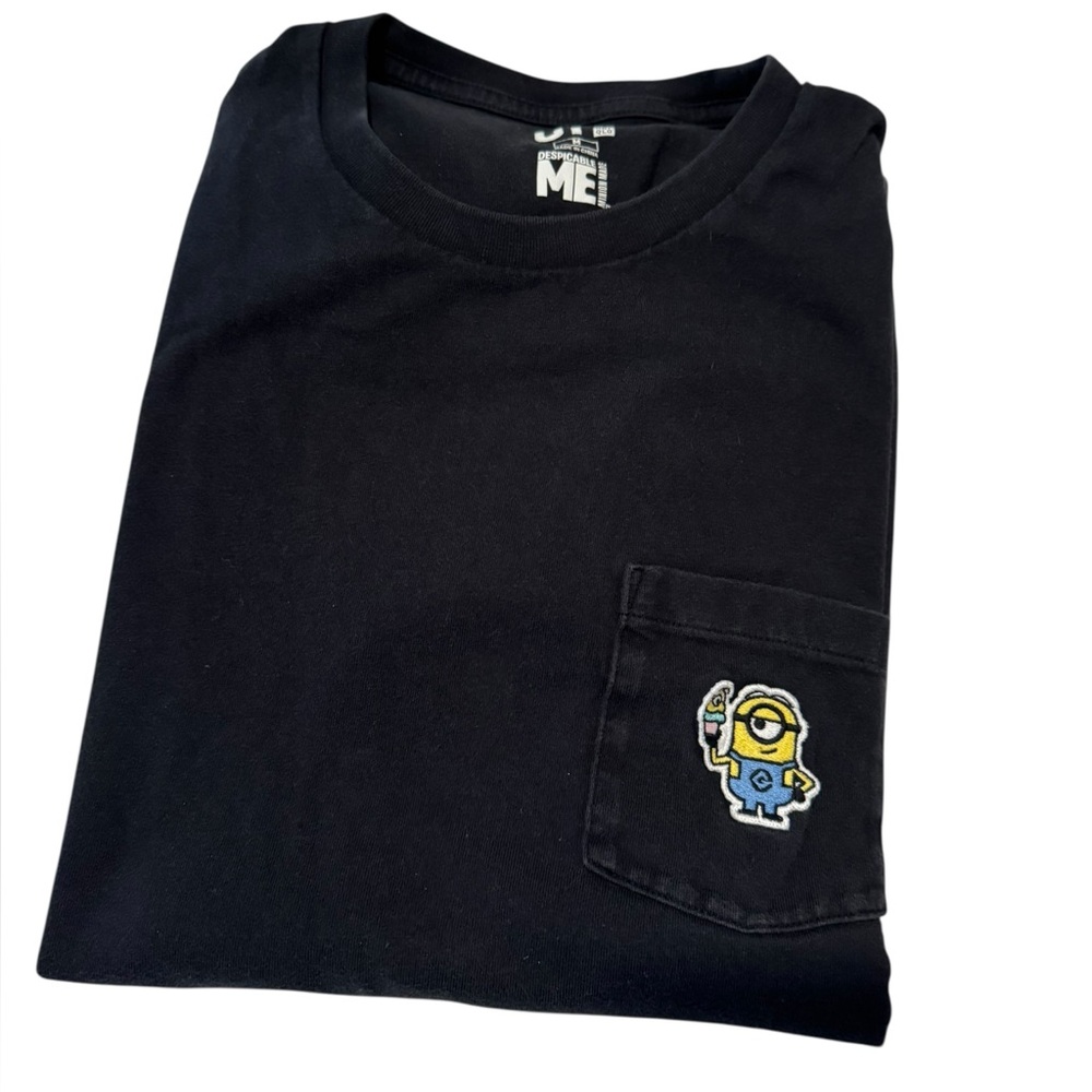 Uniqlo Despicable Me Short Sleeve Black Tee. Size M. Gently Worn.